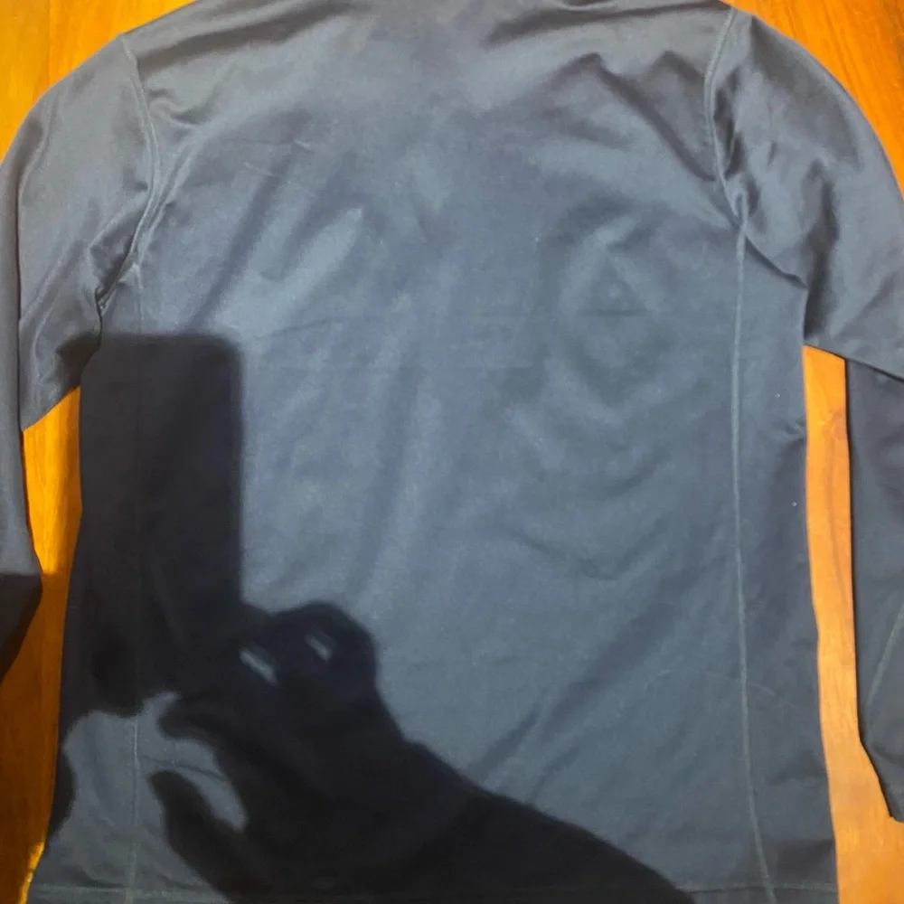 North‎ face blue pullover, quarters zip sweatshirt, men’s size large